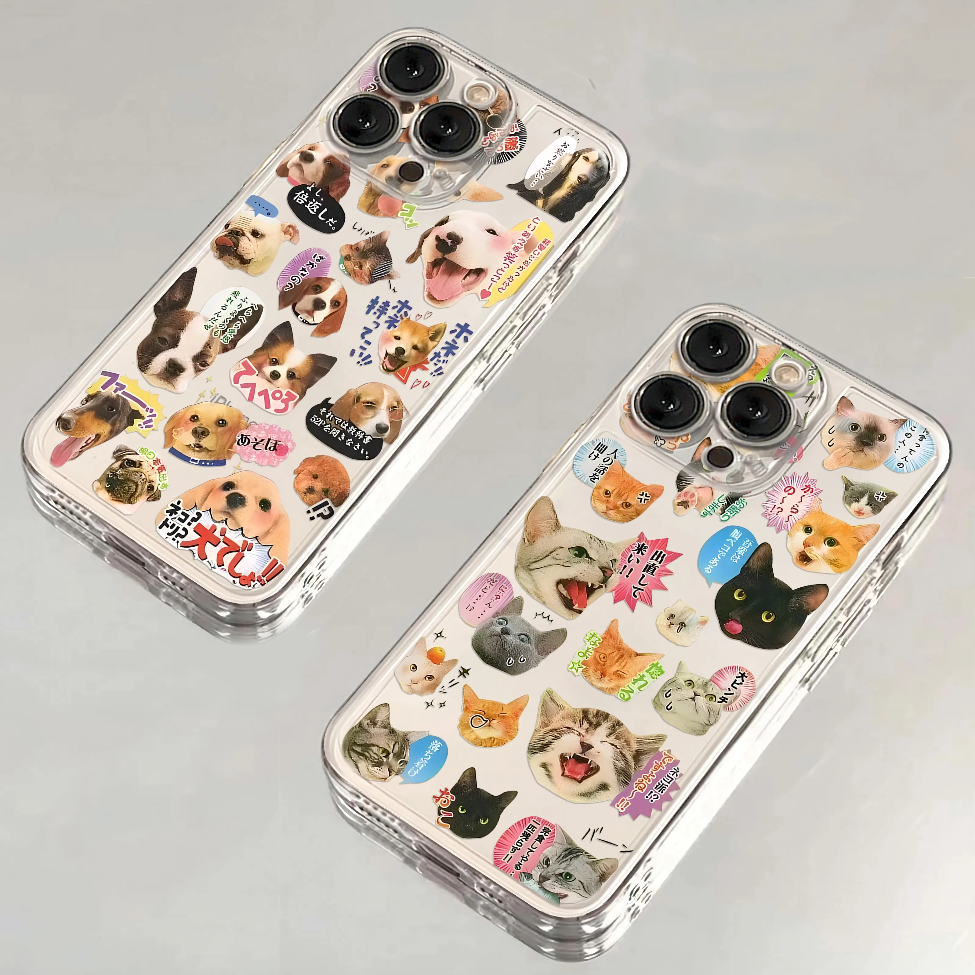 Lmmcjj Rabbit Bunny Clmj Cat Dog Clear Case For Samsung A73 A72 A71 A55 A52 A51 A50 A35 A33 A32 A31 A30 A24 A23 A22 A13 A12 5G