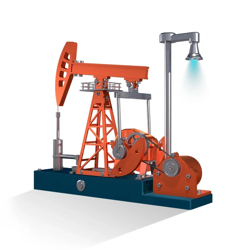 

Oil Pumping Machine DIY Mechanical Assembly Model Building Kit Conventional Beam Pumping Unit Model Education Toy