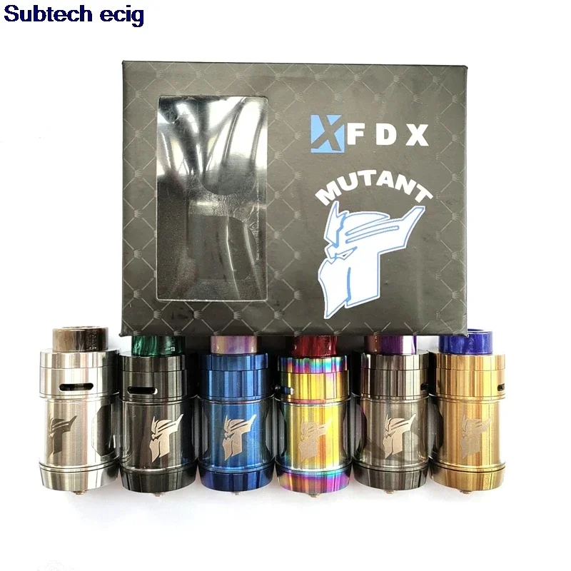 

MUTANT RTA Tank with 810 Resin Drip Tip 4ml Capacity 26mm Dual Coil Building Top Airflow Atomizer for 510 Thread Box Mod Ecig