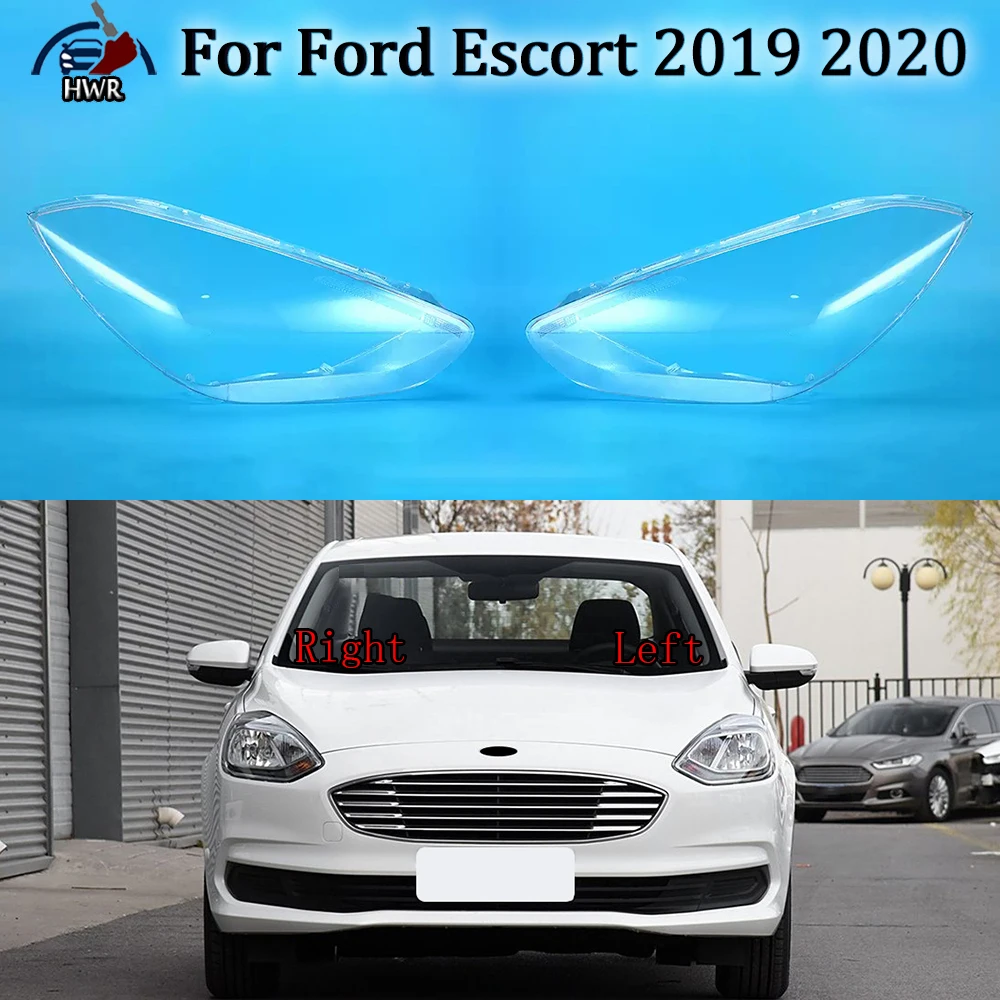 

For Ford Escort 2019 2020 Halogen Headlamp Lamp Shell Headlight Cover Transparent Lens Plexiglass Replace Original Lampshade