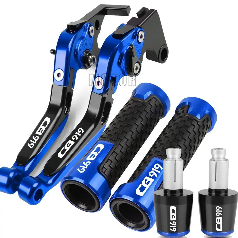 

Motorcycle Folding Extendable Adjustable Brake Clutch Levers Handlebar Grips Ends FOR HONDA CB919 CB900F HORNET CB 919 2001-2008