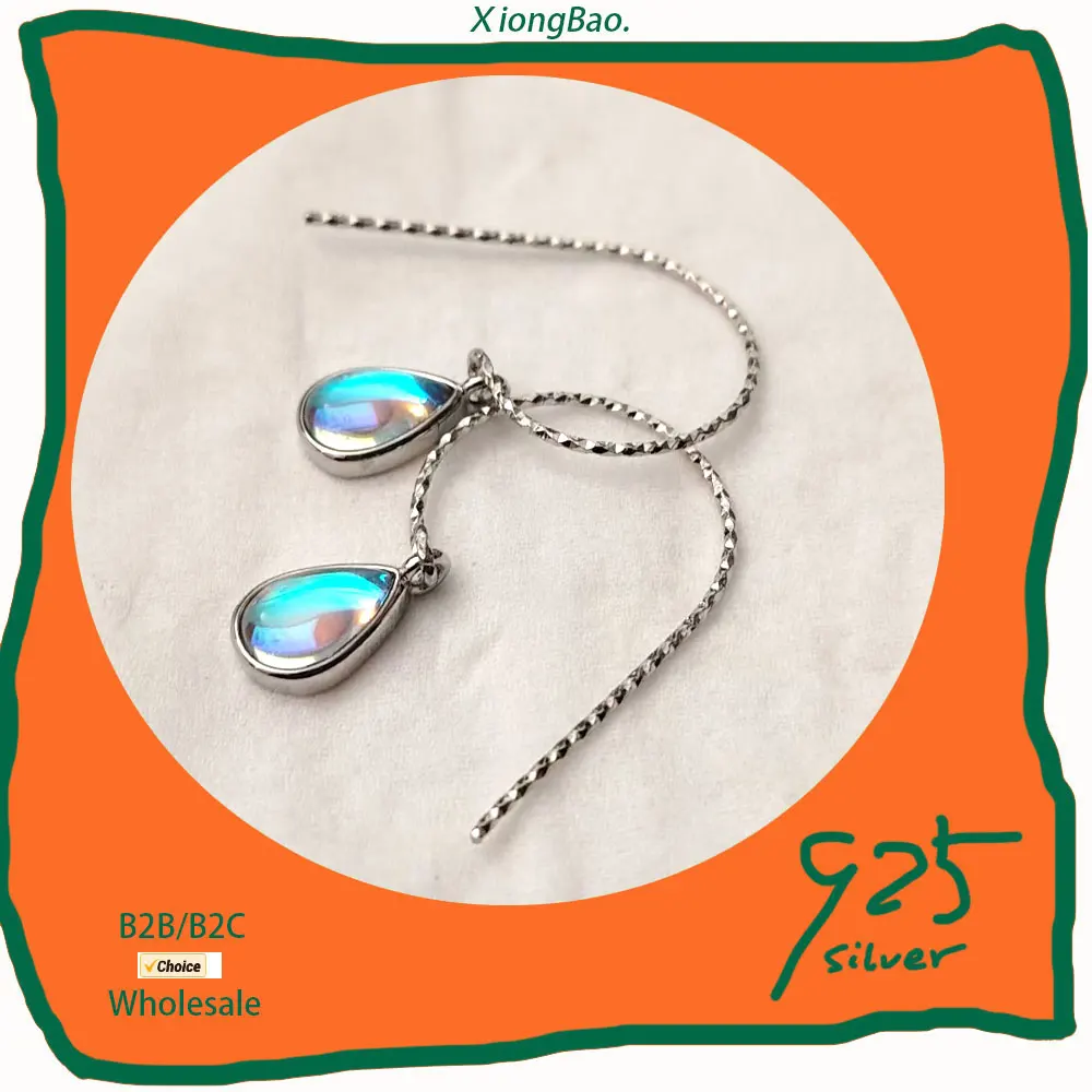 

Girl Gift 2026 New Drop Earrings For Women Trendy Fashion Design S925 Stamp sterling Silver Luxury Crystal Dangle Jewelry Hot