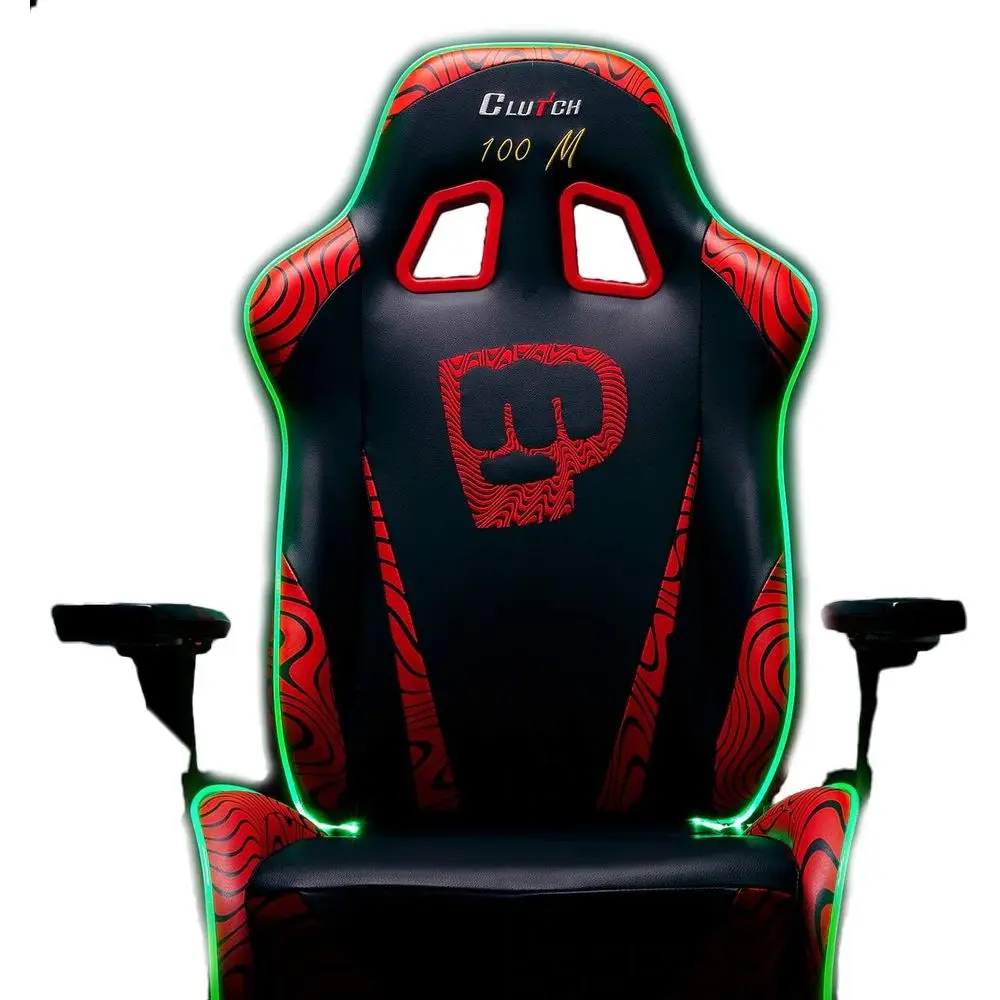 

Эргономичное игровое кресло с LED-подсветкой и поясничной поддержкой — серия Black Throttle для видеоигр и офиса