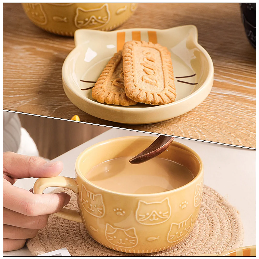 

Cute Mug Cartoon Coffee Mug Ceramic Tea Cups Ergonomic Handle Comfortable Hold Safe Easy Clean Great Gift Choice