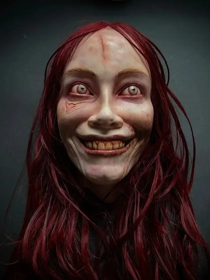 Cosplay Ellie maska martwe zło powstać halloweenowy Horror zabójca maska lateksowa przerażający wystrój domu karnawał impreza maskarada maska