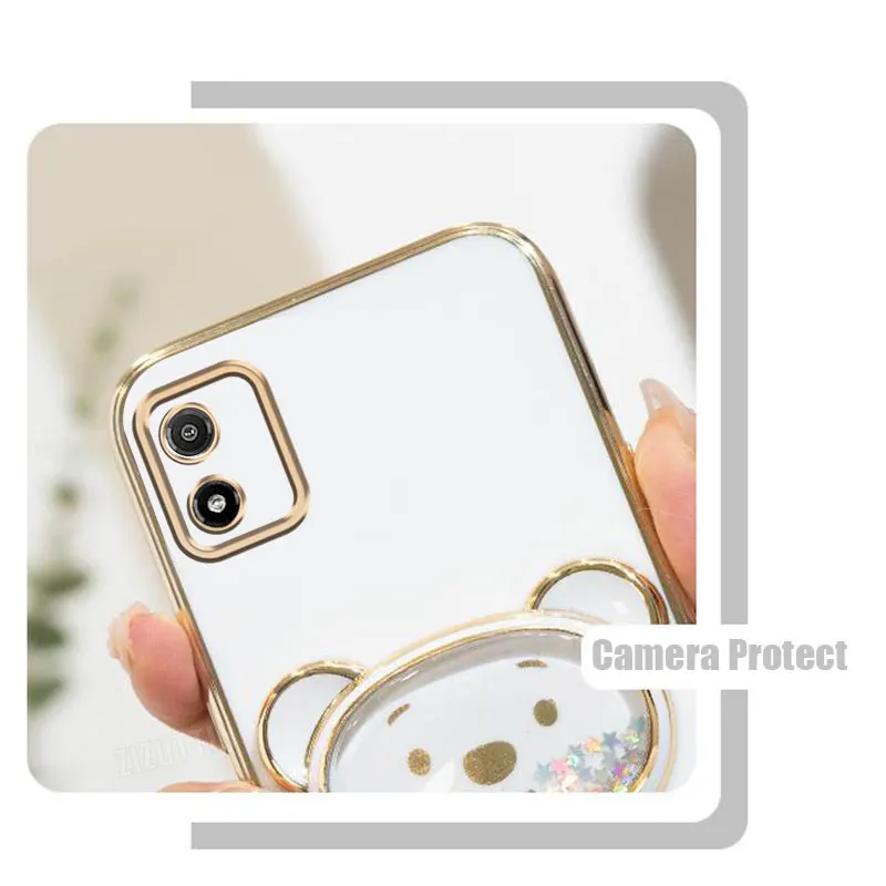 مجوهرات حزام لعوب الدب حامل هاتف الحال بالنسبة لموتورولا موتو E6s 2020 E61 E13 E20 E22 E22I E32 E7 Plus Power Edge 20 30 غطاء