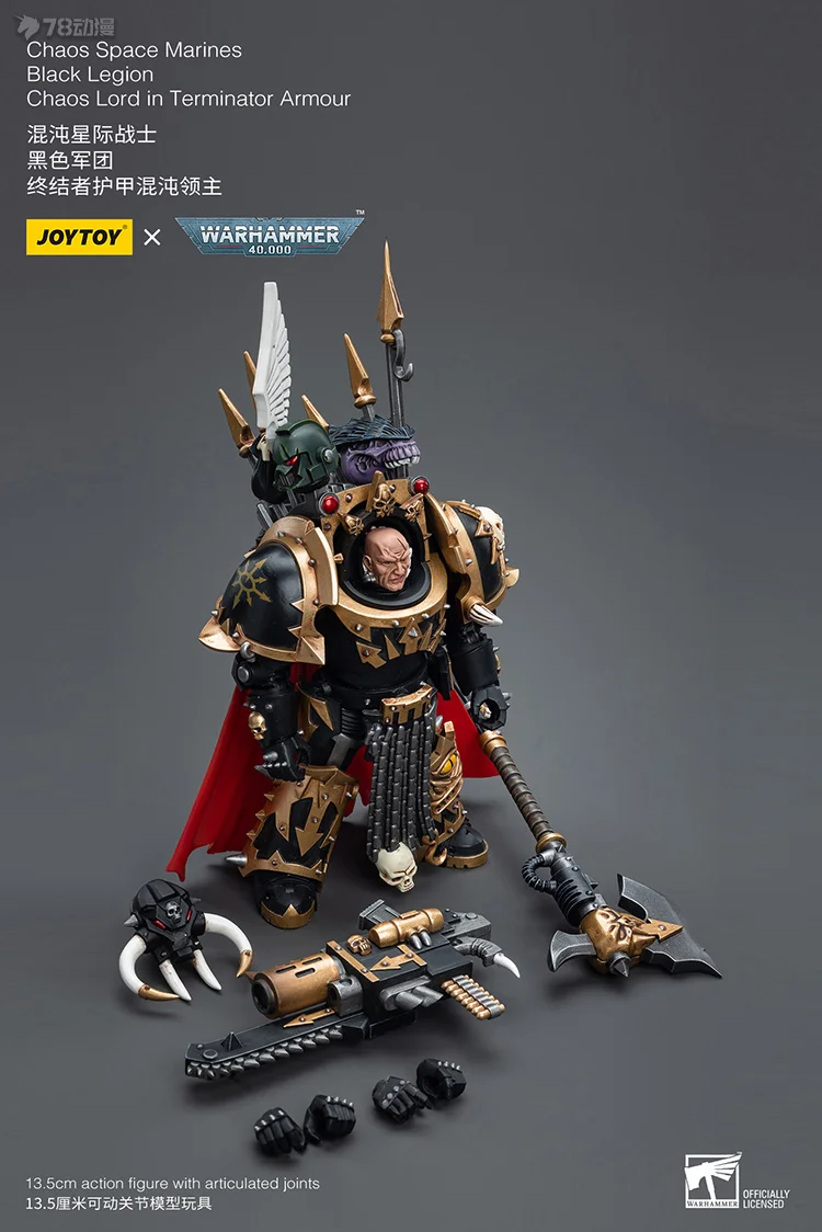 JOYTOY Original Warhammer 40k Serie Chaos Terminator Squad Anime Action Montage Modell Spielzeug Sammeln Modell Geschenke für Jungen
