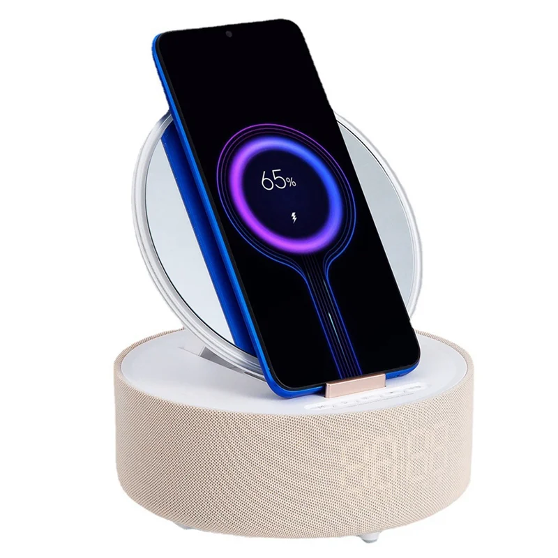 Birthday Gifts for All 6 in 1 Wireless Phone Charger with Digital Alarm, Mirror Light with Bluetooth Gifts for Girls Mom