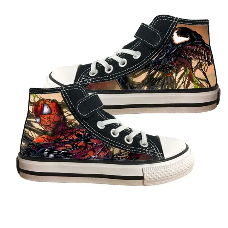 Spider-man cartoon canvas shoes anime explosive style antiscivolo bel Velcro graffiti anime sneakers sportive traspiranti casual