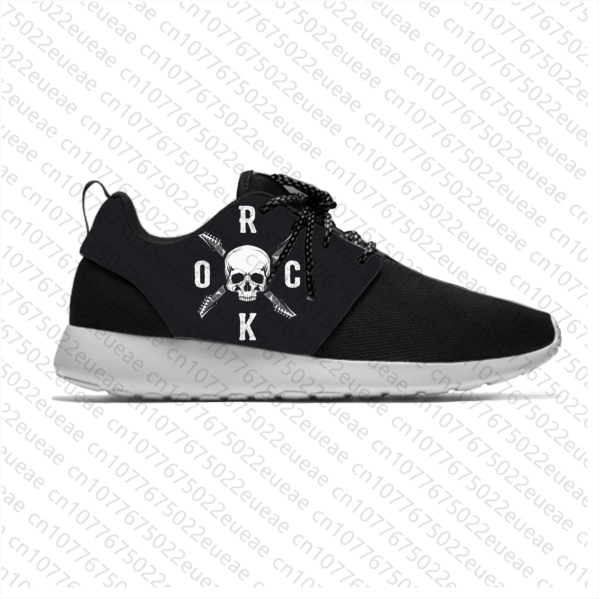 Rock N Roll Rock Band Music Singer Guitar Fashion Sport Running Shoes Casual Breathable Lightweight 3D Print Men Women Sneakers