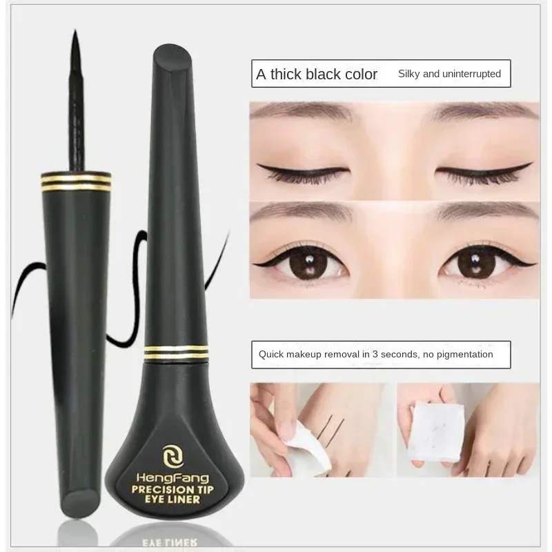 1pcs Black Liquid Eyeliner Pencil Fast-dry Smooth Eye Liner Pen Smudge-proof Eyeliners Eyelid Enhancer Brush Eyes Eye Makeup