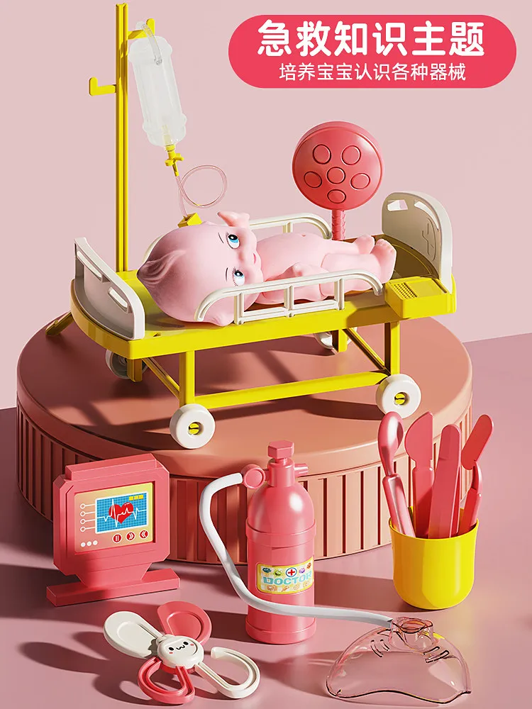 Kit Medico per Bambini, Set Giocattolo Medico per Gioco di Ruolo, Stetoscopio, Costume da Dottore, Regalo Educativo per Bambini e Bambine