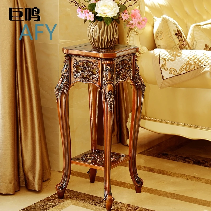 European Style Flower Stand for Living Room Sofa Corner Phone Holder Multi Side Heavy Duty Floor Stand Retro Waterproof Anti