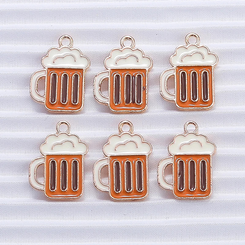 10 Stück Mix süße Sommergetränk Charms Emaille Eis Popsicle Charms Anhänger für Schmuckherstellung DIY Ohrringe Halskette Handwerk Geschenk – Detail 28