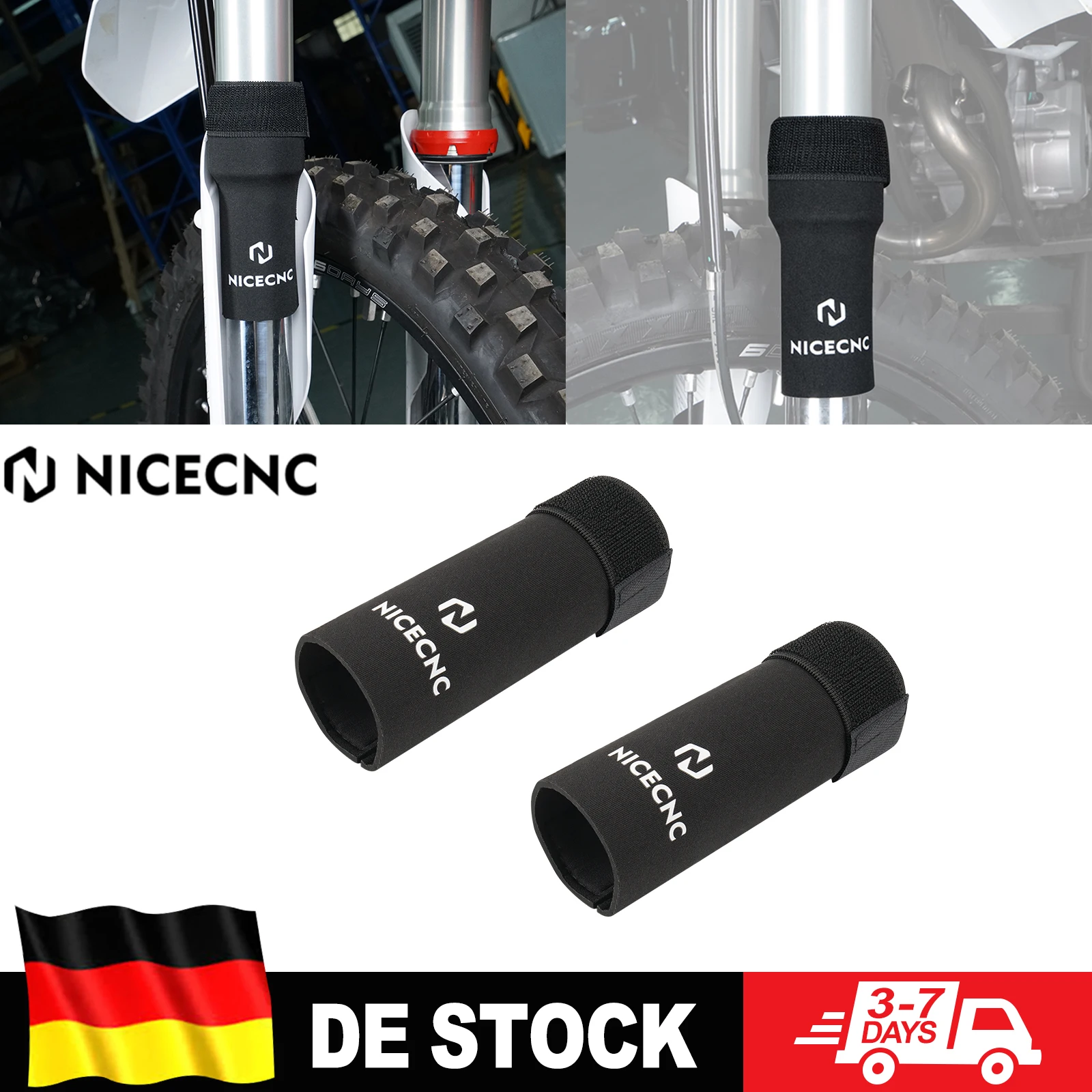 NICECNC Vordergabel-Schutzgamaschen Gabeldichtungsschutz-Set für KTM 690 Enduro R SMC R 790 890 DUKE 950 990 1090 1290 Adventure Supermoto