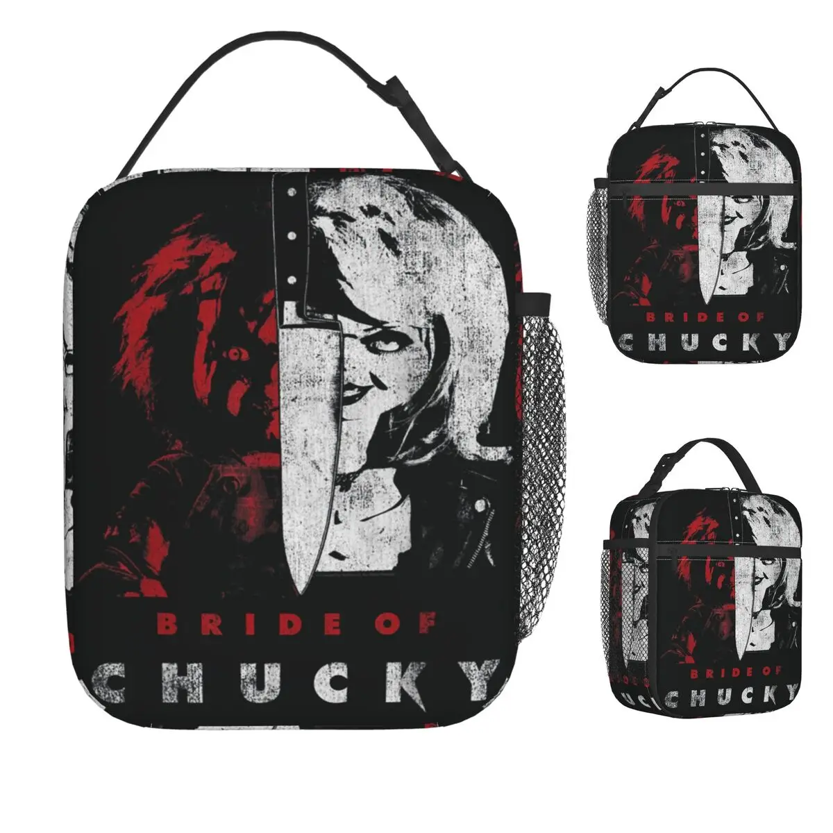 

Страшные куклы Чаки, 90-е годы, сумка для обеда ужасов, винтажный ланч-бокс для девочек, портативная сумка-холодильник для пикника, графическая сумка-тоут, сумки для еды