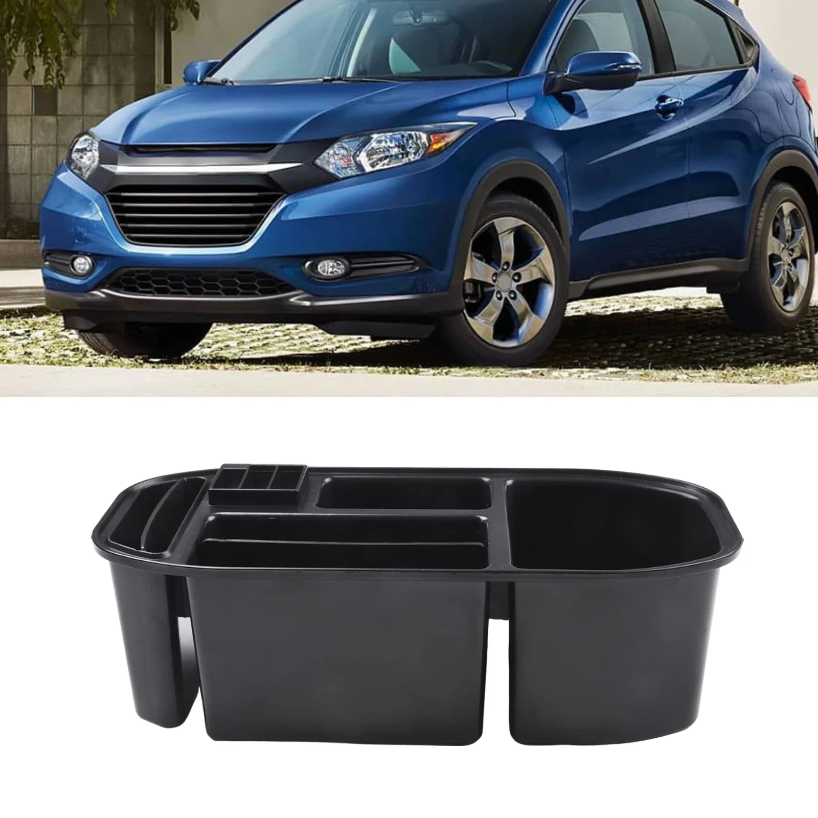 Storage Box Secure Your Belongings with Car Center Console Box Organizer Food Tray Drink Holder for Honda Vezel HR V HRV