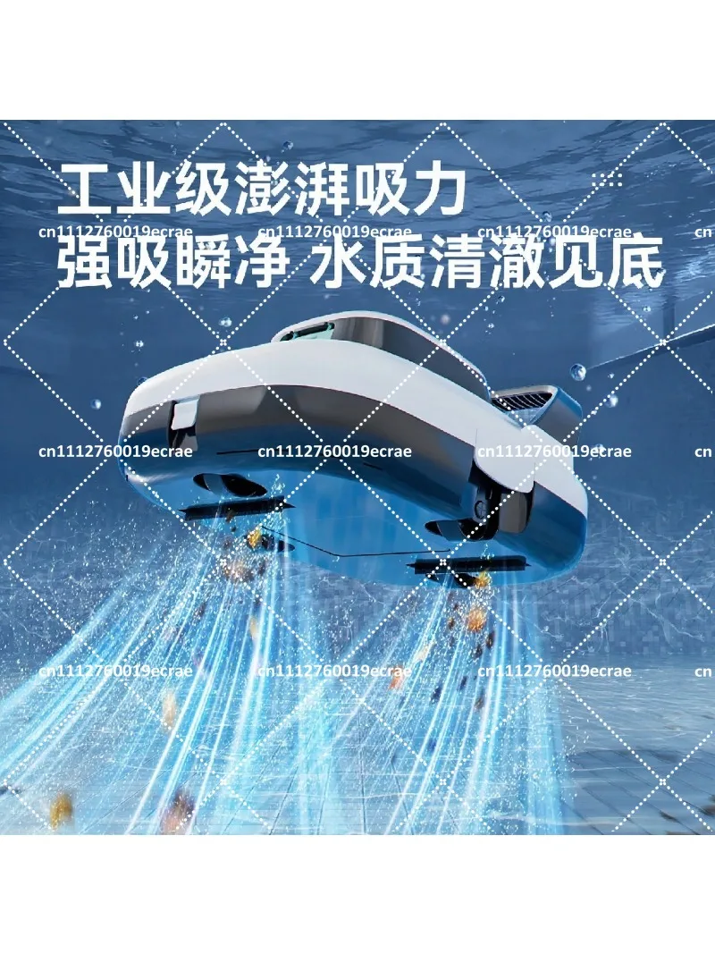 Cordless Robotic Pool Cleaner Automatic Rechargeable Vacuum for Above Ground Inground Pools