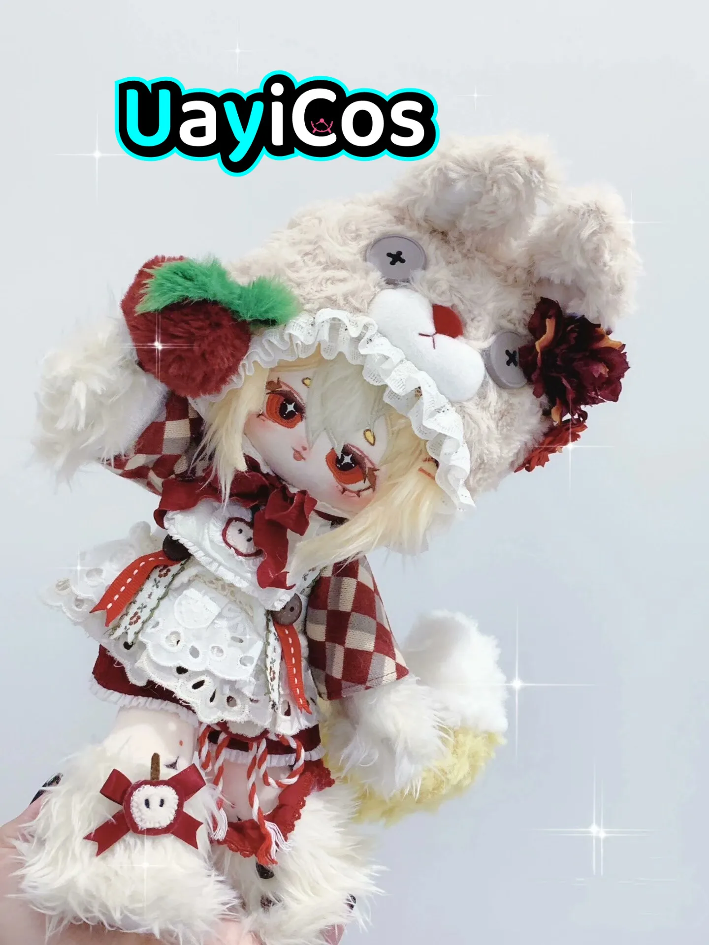 

Anime No attributes Monster Huang Chai Stuffed 30cm Plushie Cotton Plush Doll Body With Skeleton Tail Kawaii Game Toy For Kids