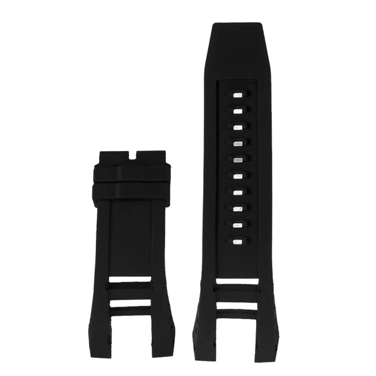 Rubber Black silicone watchband Band for Invicta strap Subaqua Noma IV Noma 4, 32mm lugs Smart Watch