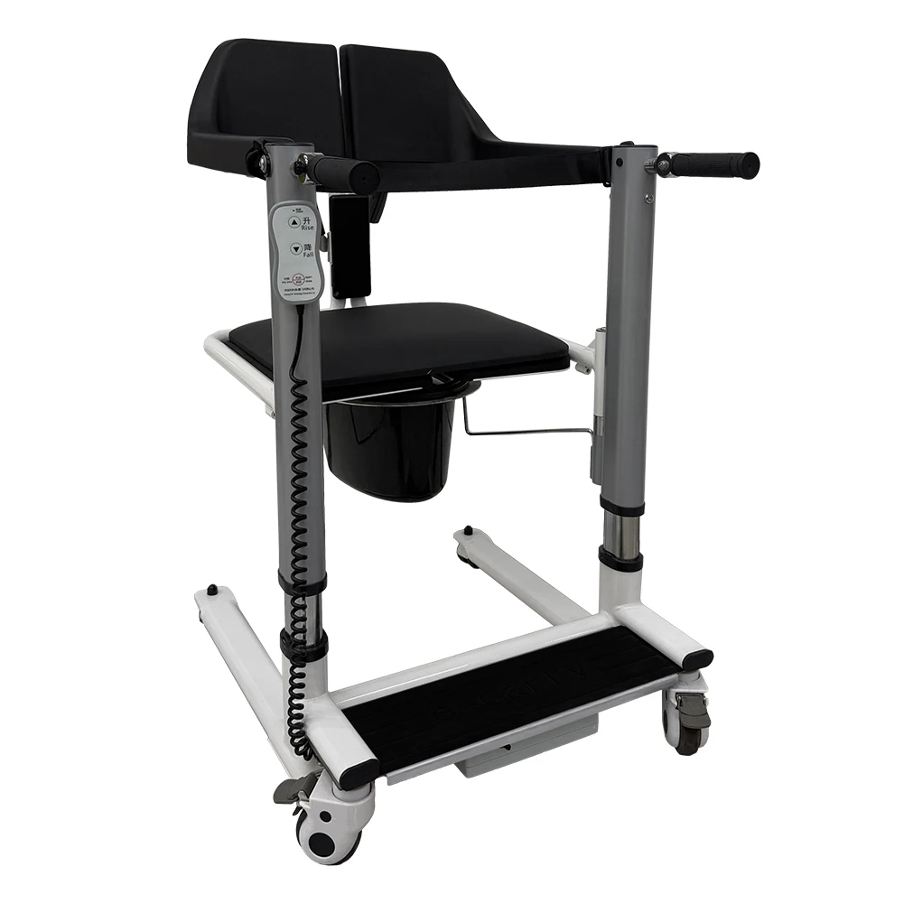 

High-End Elderly Disabled Adjustable Height Move Chair Removable PU Cushion Waterproof Silicone Seat Electric Patient Lift