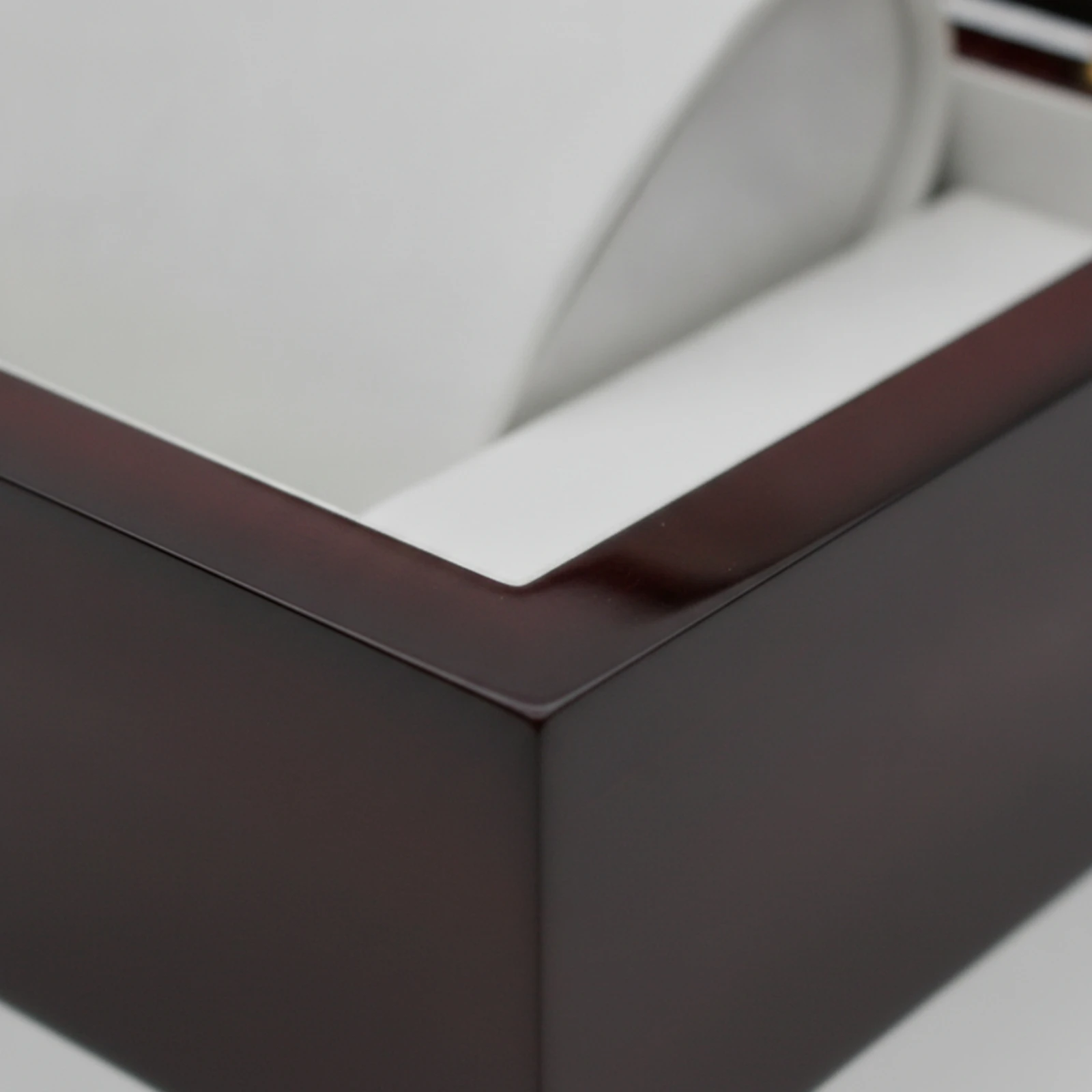 Wooden Watch Box Lacquered Watch Box with Cushion Glossy Polished for Enthusiasts, Storage, Gift Packaging