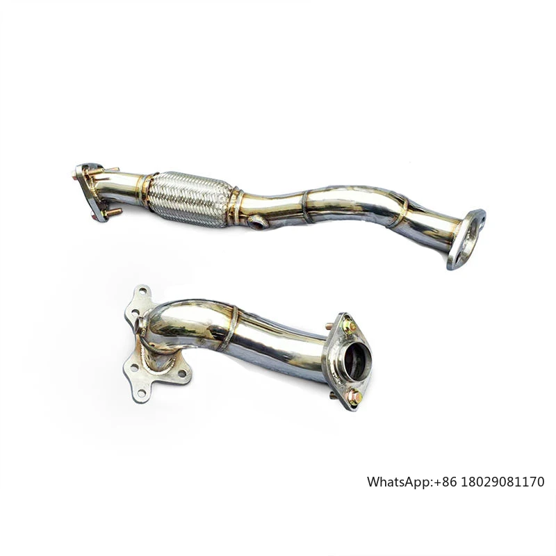 โรงงานราคาไหลท่อไอเสีย Downpipe สําหรับ Honda Fit Ge8 1.5 T 2008-2013 304 สแตนเลสอะไหล่รถยนต์ท่อไอเสีย