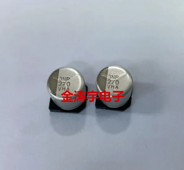Capacitor eletrolítico alumínio SMD, 270UF, 35V