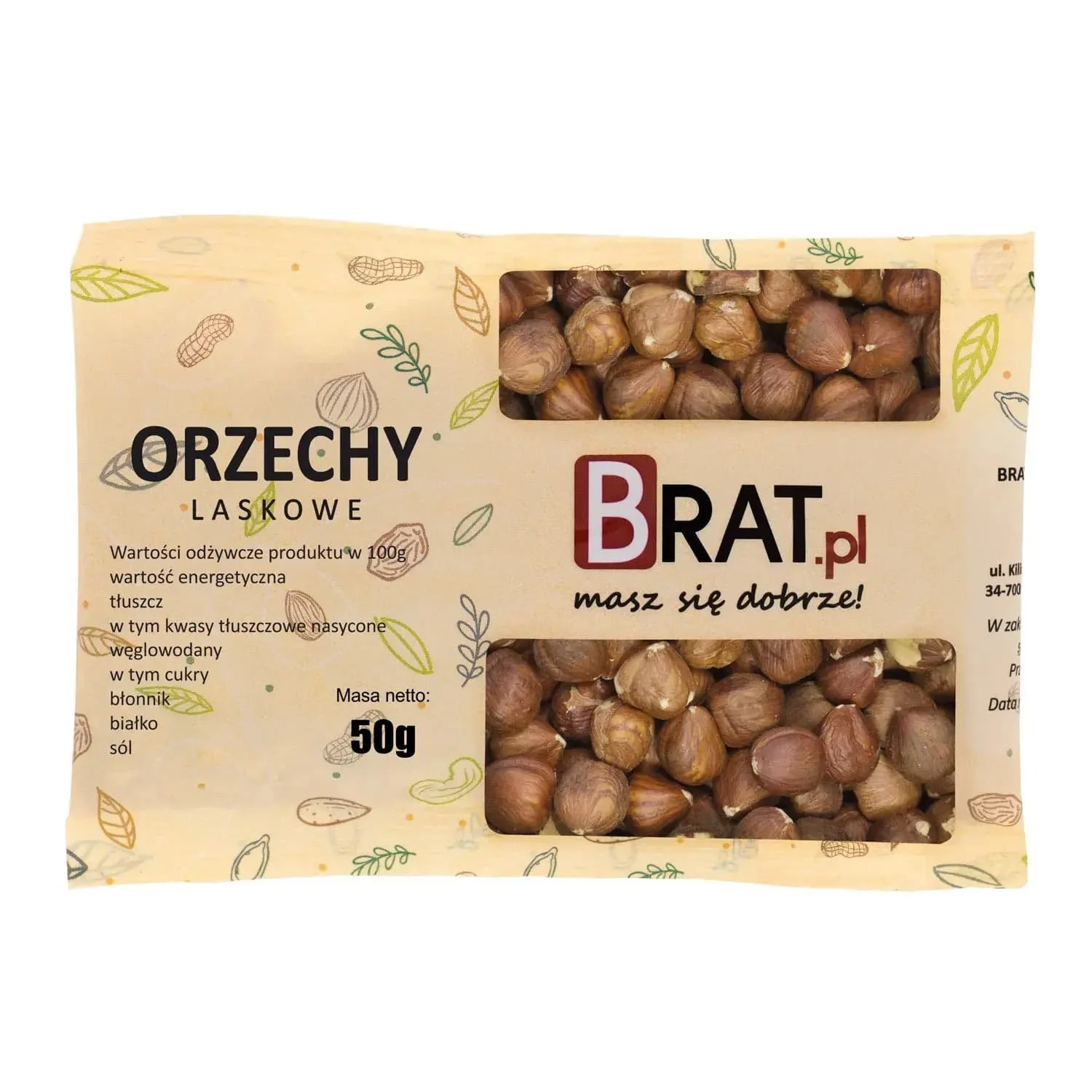 Orzechy laskowe 50g
