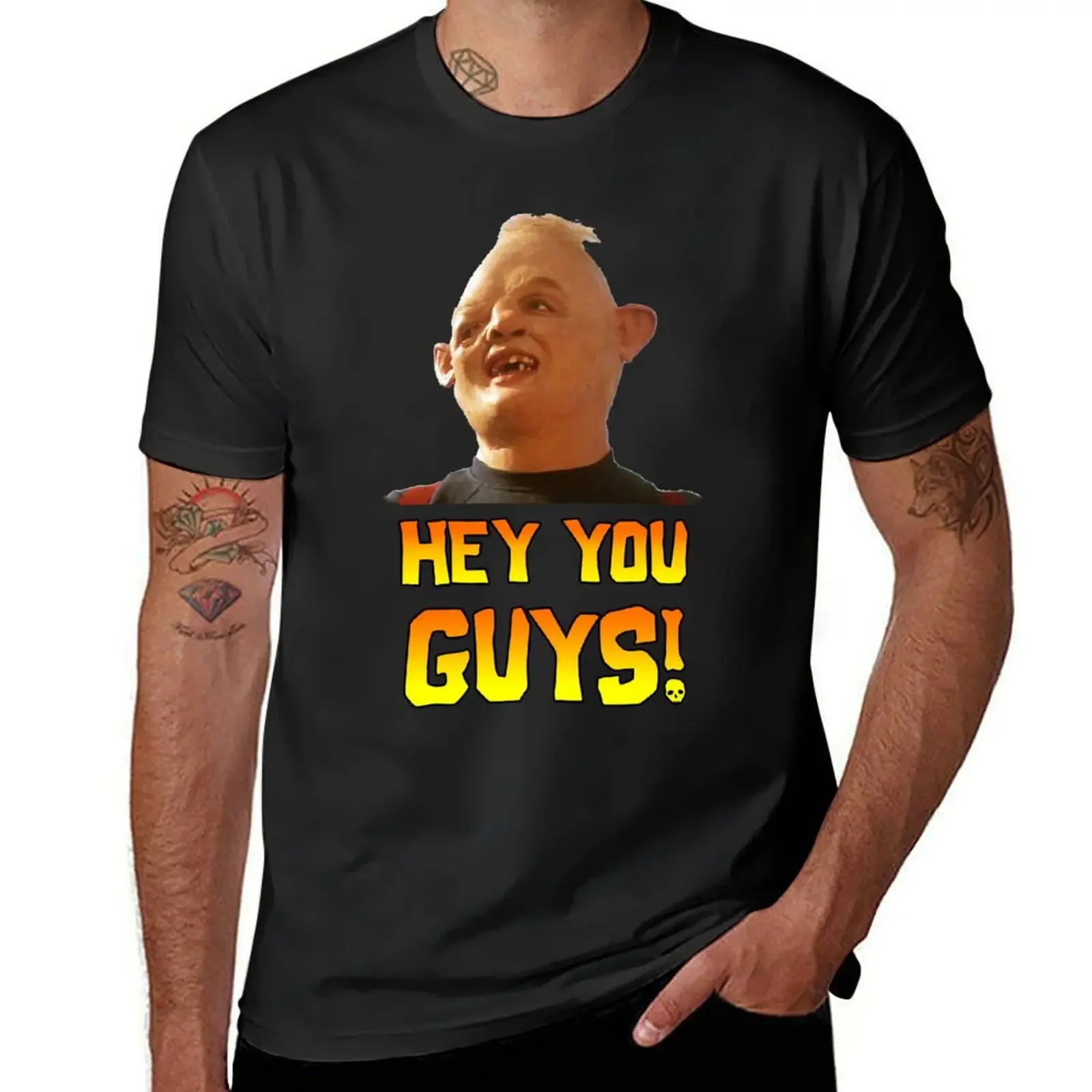 

SLOTH - HEY YOU GUYS! T-Shirt funny gifts Short sleeve tee boys animal print plus size tops T-shirt men