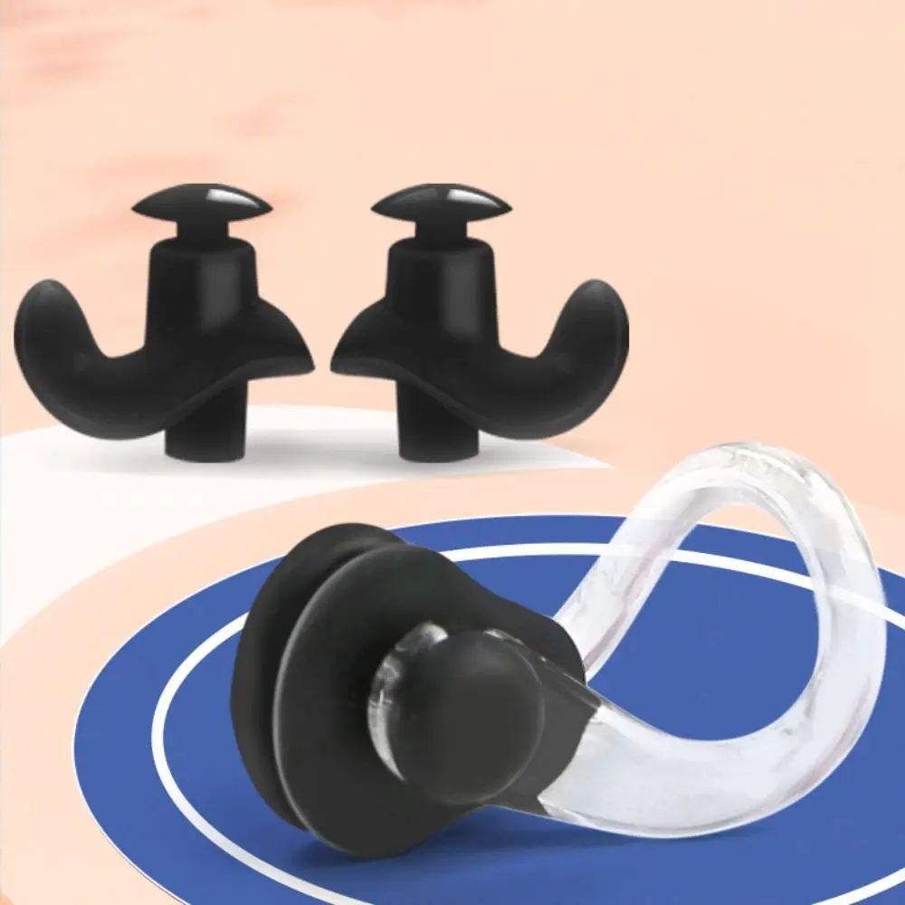 Portable Water Sports Soundproof Earplugs Pool Accessories Swimming Tools Silent Earplugs Reusable Silicone Swimming Earplugs