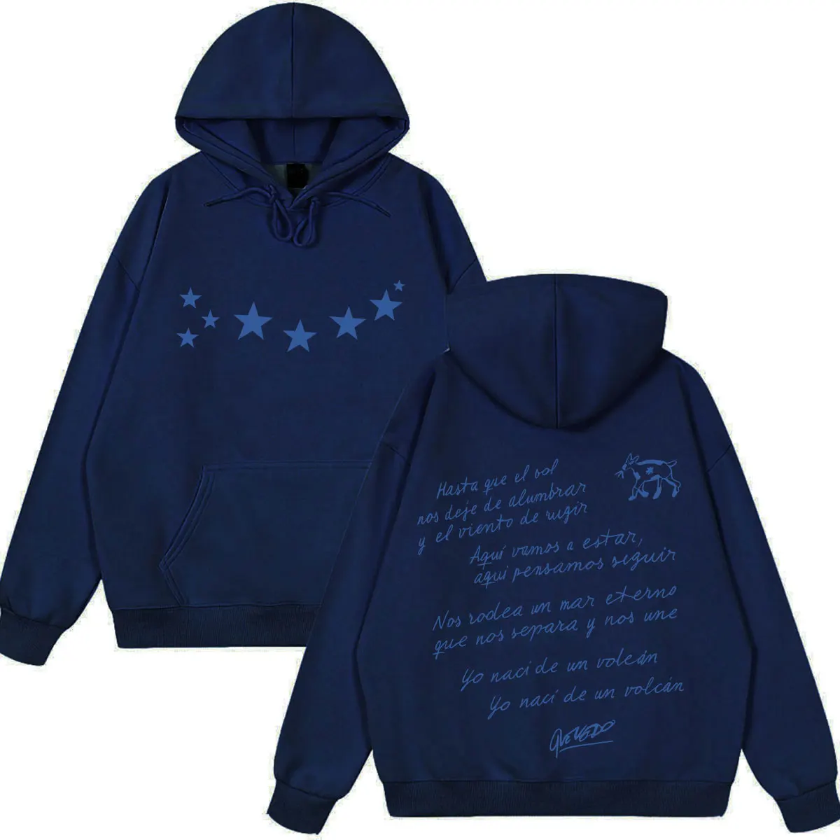 QUEVEDO EL BAIFO Album 2026 Tour Graphics Hoodie Herren Damen Mode Pullover Lange Ärmel Locker Lässig Ästhetischer Trend Sweatshirt – Detail 6