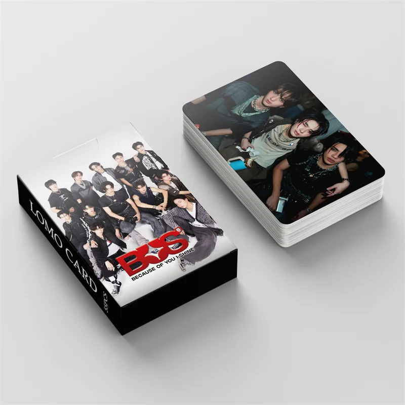 55pcs BUS Album LIAR LOMOCard Thai Boy Band Because Of You, I Shine Postcard Heart Khunpol Jungt Marckris Collectible Photo Card