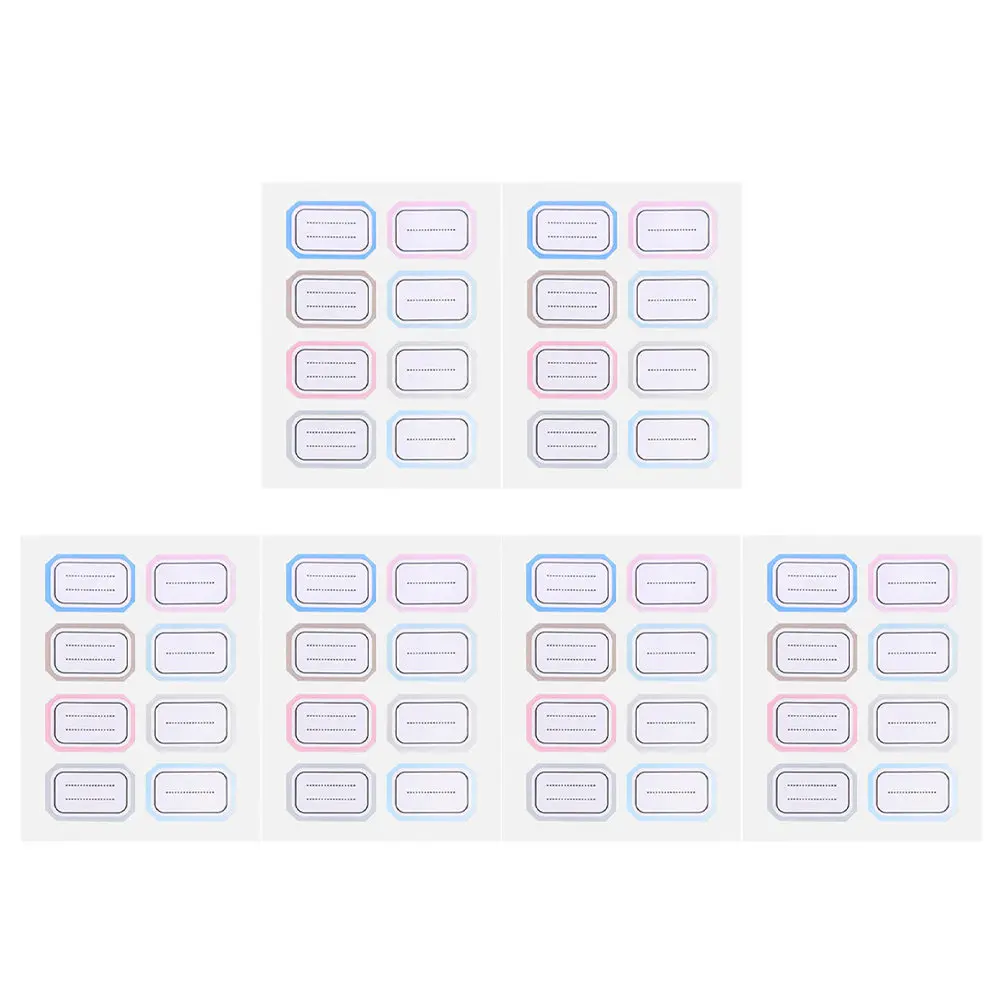 

36 Sheets Small Size Self-Adhesive Sticky Labels for Home Organization Name Tag Stickers Multi-Function Convenient Labeling