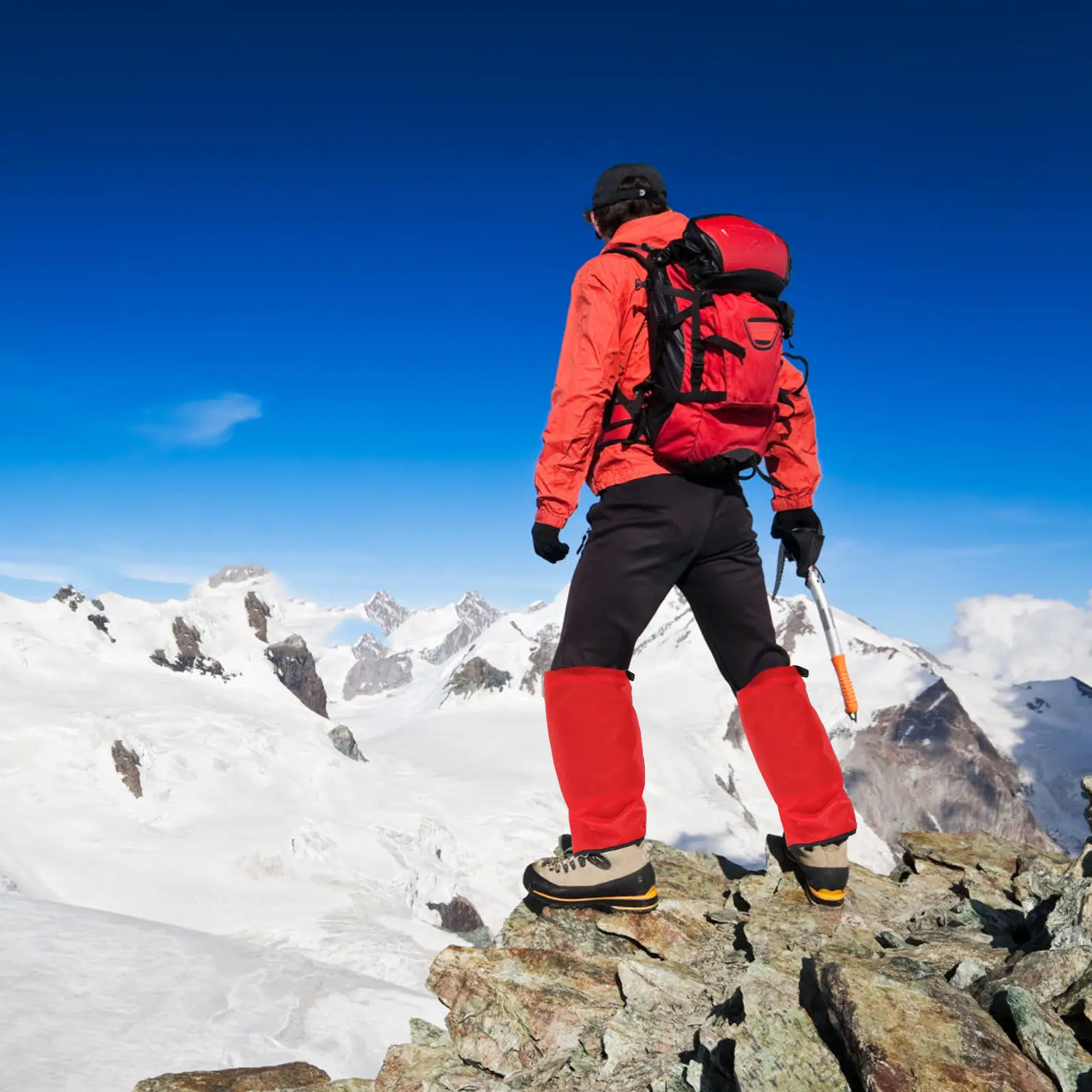 

1Pair Hiking Gaiters Waterproof Wear-Resist Leg Gaiters for Men Women Outdoor Activities Snow Mountain Climbing Camping