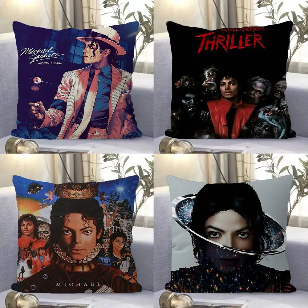 M-Michael Jackson Pillow Cover for Bedroom Room and Living Room Sofa Decorative Cushion Cover