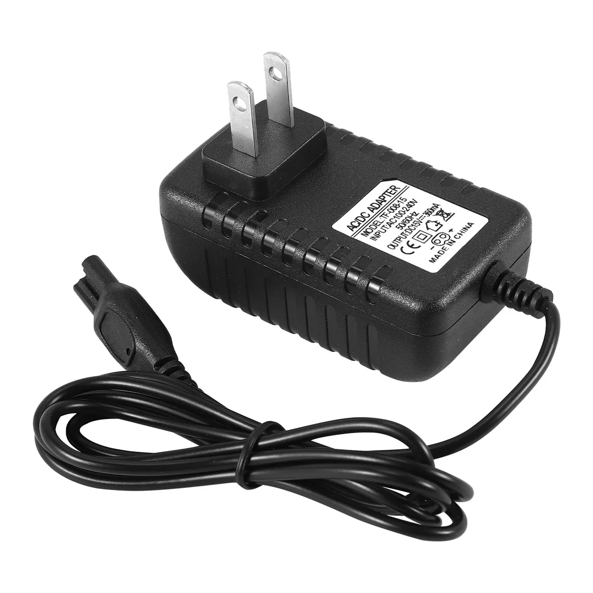 Cargador adaptador de corriente para afeitadora de 5,4 W 15 V/0,36 A para afeitadora Philips HQ8505 AT790 AT810 (enchufe estadounidense)