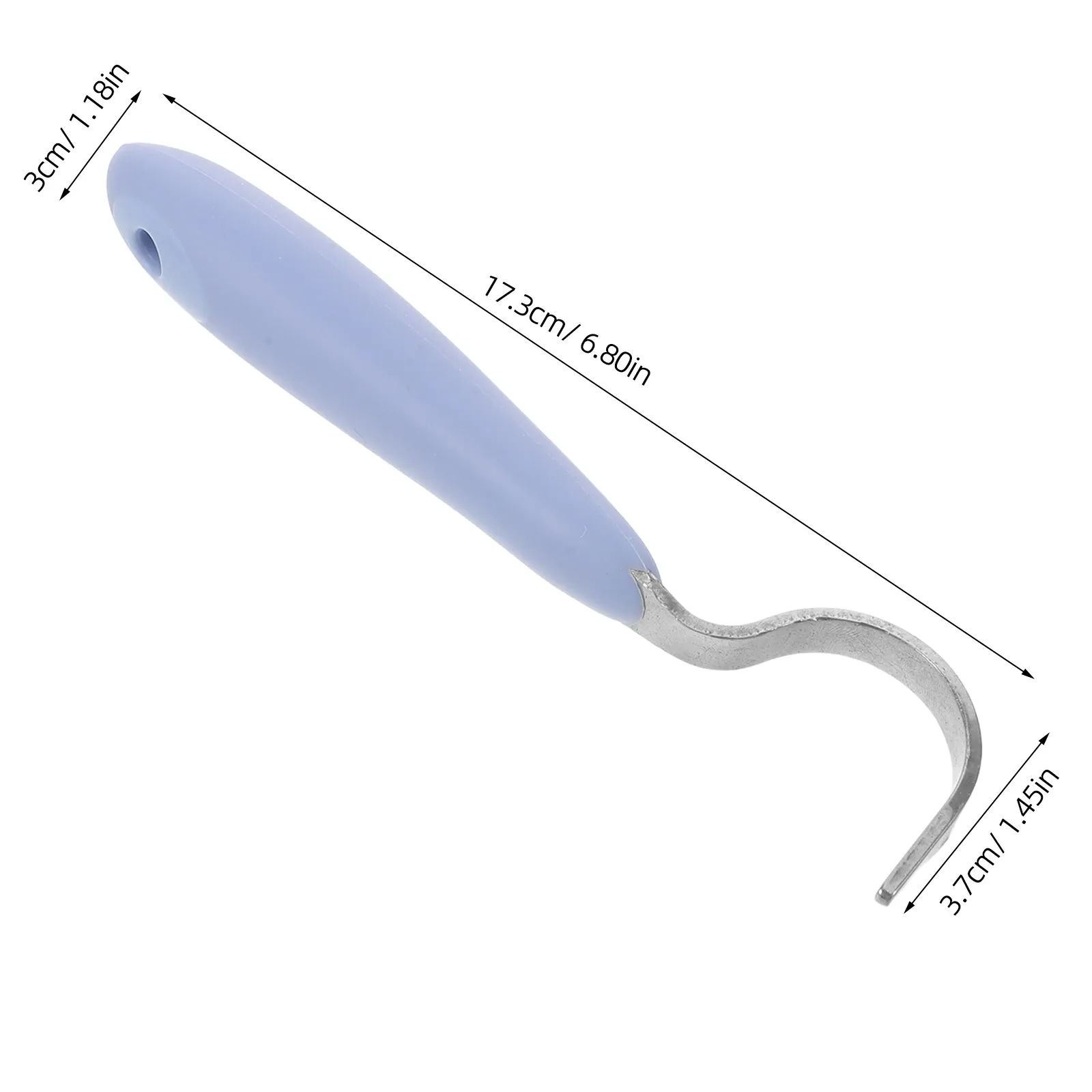 Professional Horse Hoof Pick Ergonomic Non-Slip Handle Metal Filer for Stable Cleaning Daily Grooming Equine Hoof Care Tool