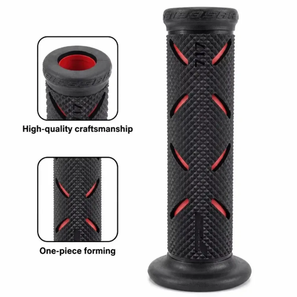 1pair 22mm Motorcycle Rubber Handlebar Grips Non-slip Motorbike Modification Parts Handles for Honda Suzuki Ducati Benelli