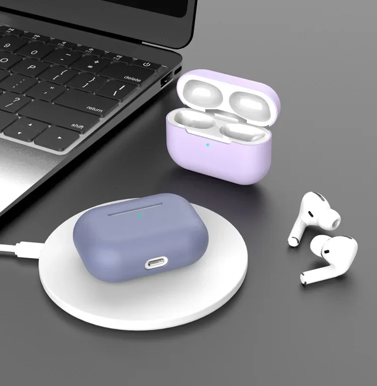 Soft Silicone airpod case For Apple air pods pro case 1st Generation Protective Cover R1