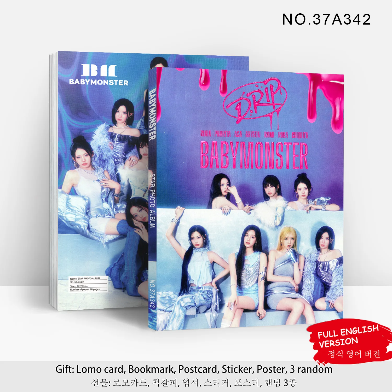 BABYMONSTER Idol Girl Group New Album DRIP Photo Collection HD Printed Poster Collection AHYEON HARAM RORA ASA RUKA Fans Gifts
