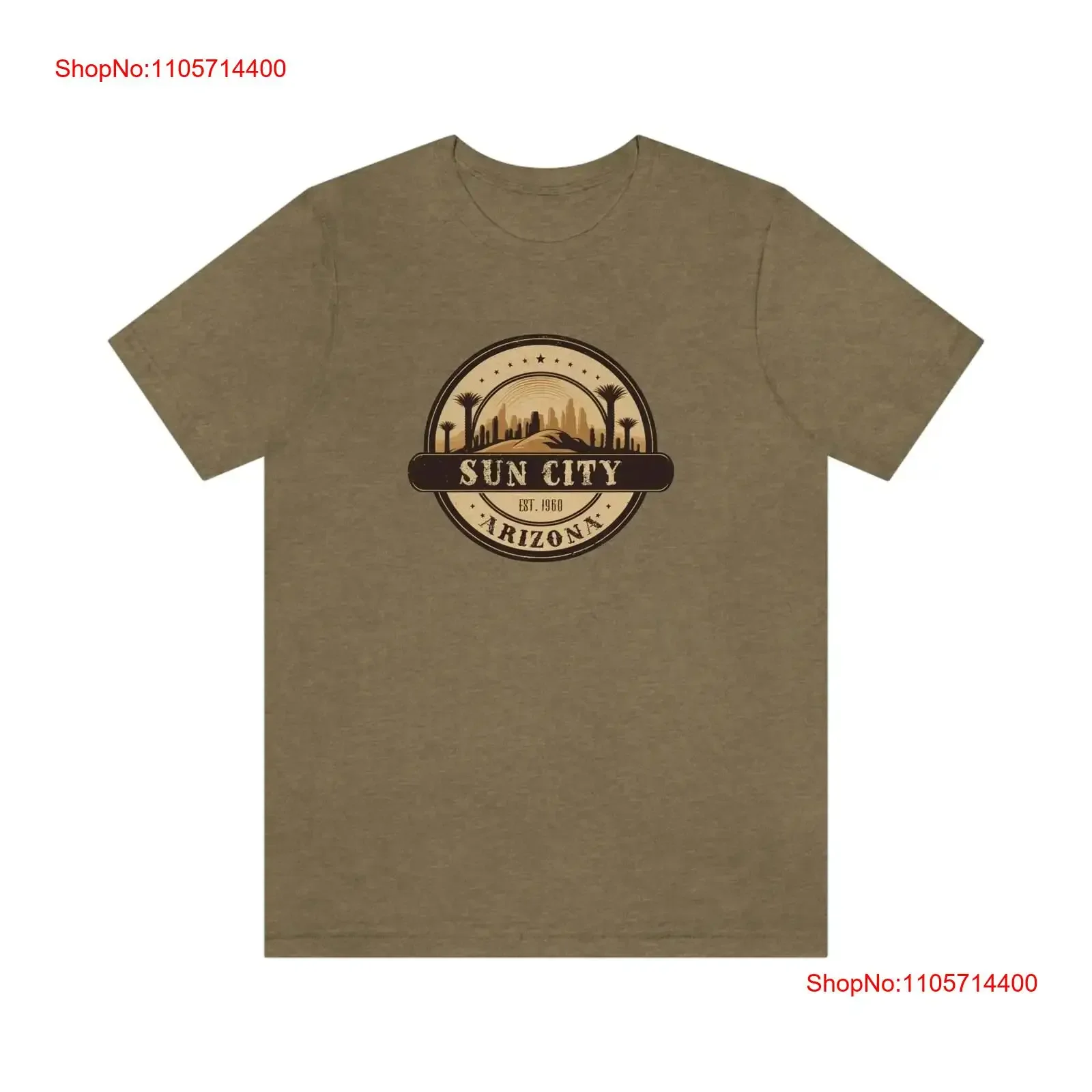 Sun City Arizona Retro Style T Shirt Jersey Old School vintage Washed homme fashion Soft Stylish Versatile designer clothes