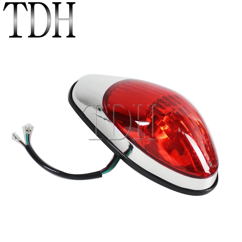 Tail Brake Light Motorbike Rear Stop Lamp 12V Taillight For Honda Kawasaki Vulcan 900 VN900 Suzuki Yamaha Chopper Cruiser Custom