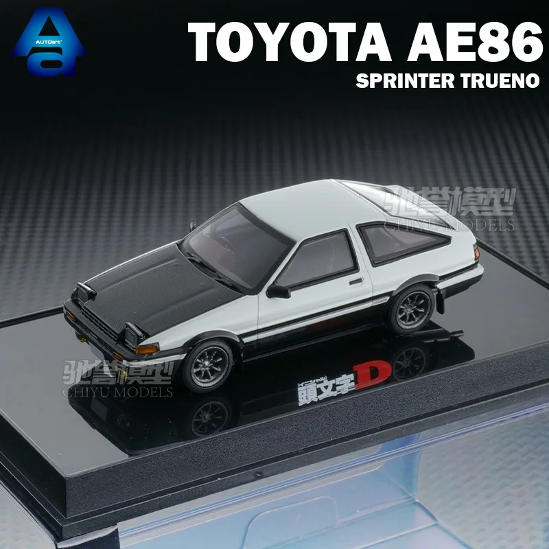 AUTOart 1/64 Toyota AE86 inicial D Takumi Fujiwara coches de metal fundido a presión juguetes para niños modelos de colección modelos de coches