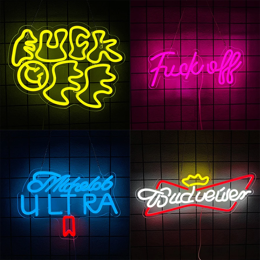 Bar Series Neon Signs, Colorful Letter Icons, Usb Powered, Used For Bars, Shops, Holiday Parties, Clubs, Man Caves Art Decor.