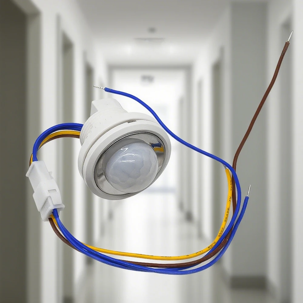 AC85V-265V LED PIR atraso ajustável embutido detector infravermelho de corpo humano interruptor detector de sensor de movimento infravermelho