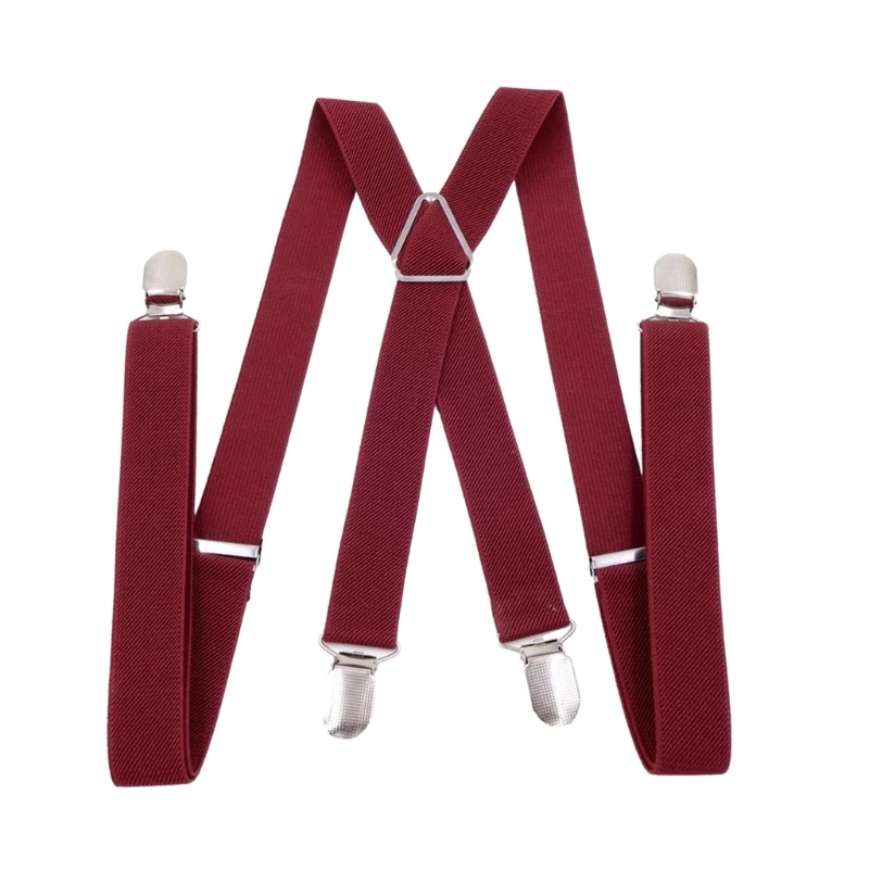 Adult Suspenders for Skirt Jeans Elastic Thin X Shape Back Suspender for Men Woman Heavy Duty Belt Christmas Gifts