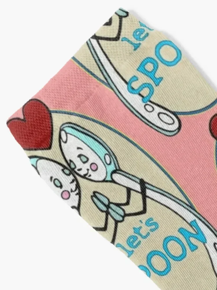 Let's Spoon Socks golf custom sports Woman Socks Men's