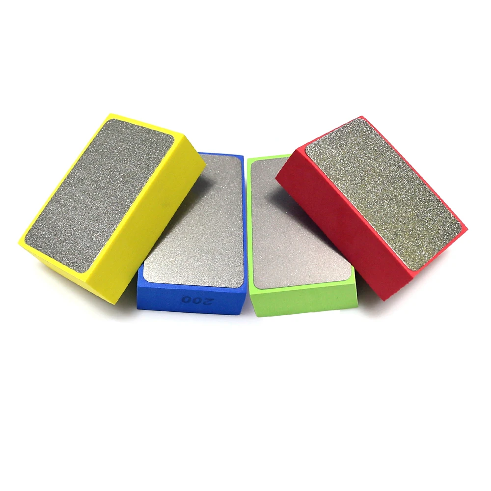 

90x60mm Diamond Polishing Pad Hand Wipe Block for Ceramic Tile Glass Edging Dressing Metal Wood Finish