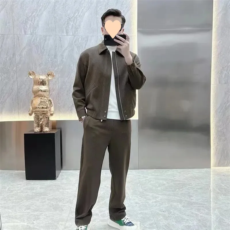 Новая модная куртка в корейском стиле 2026 года, в японском стиле «плохого парня», с отложным воротником, стильный и элегантный повседневный костюм, мужская мода в стиле «вейстленд»